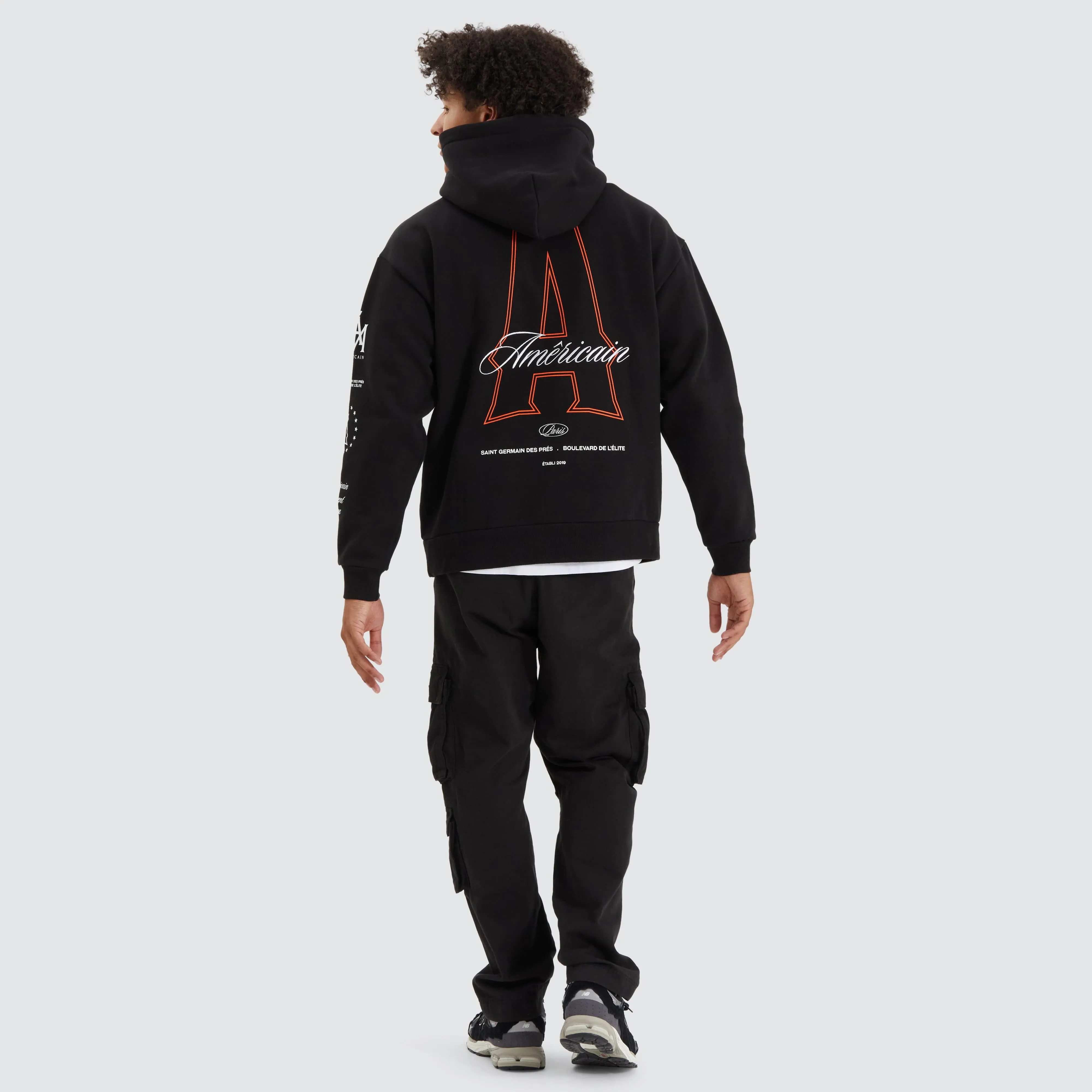 Redvers Heavy Relaxed Hoodie Jet Black