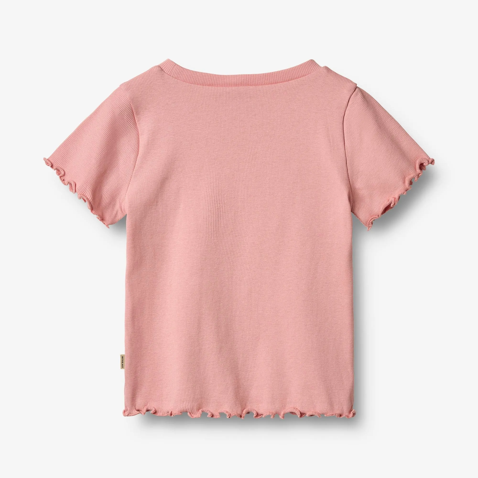 Rib T-shirt S/S Alicia - rose