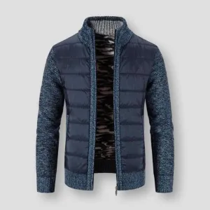 Saint Morris Padded Zip-Up Cardigan