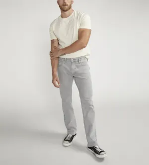 Silver Jeans Mens Allan Slim Fit Straight Leg Cement Jeans