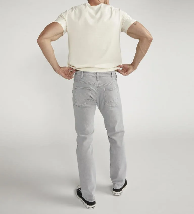 Silver Jeans Mens Allan Slim Fit Straight Leg Cement Jeans