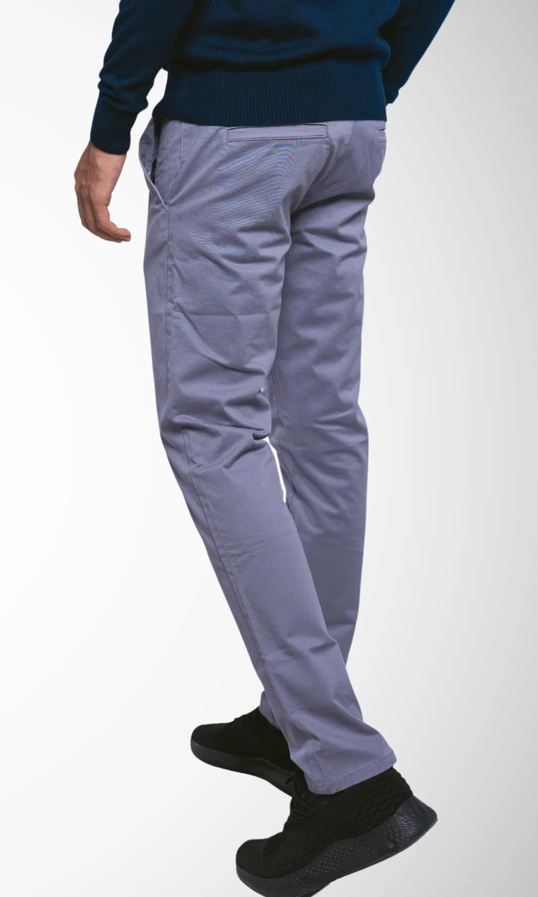 Slim-Fit Trousers Gabardine (Grey)