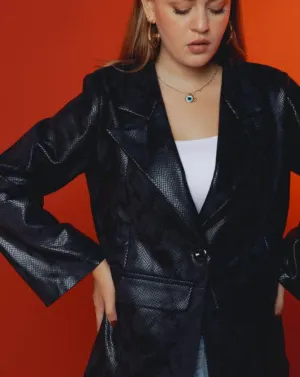 Snake Leather Blazer