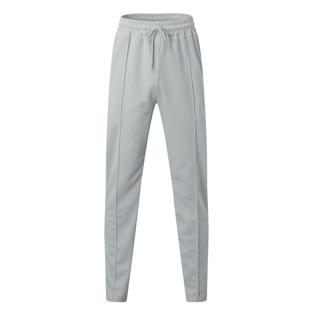 Street Plaid Straight Pencil Pants