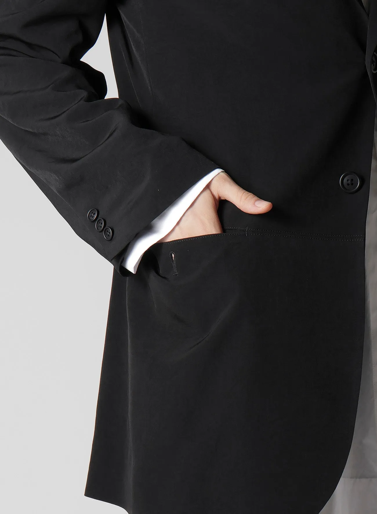 TA TUXEDO PARALLEL PANELED JACKET