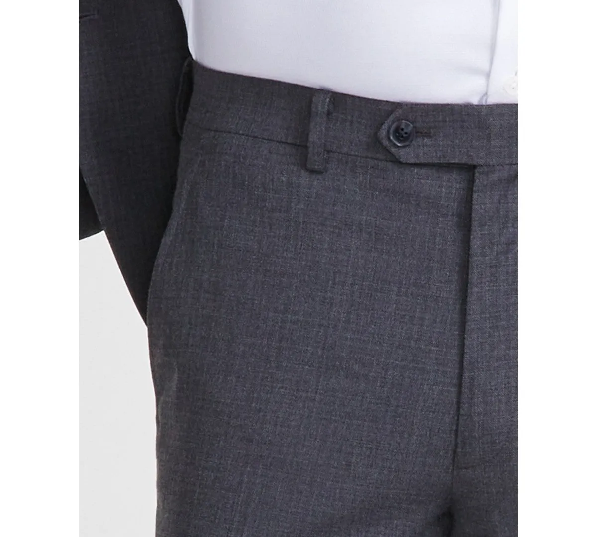 Tallia Mens Classic fit Dress Pants 33 / 32 Grey Solid
