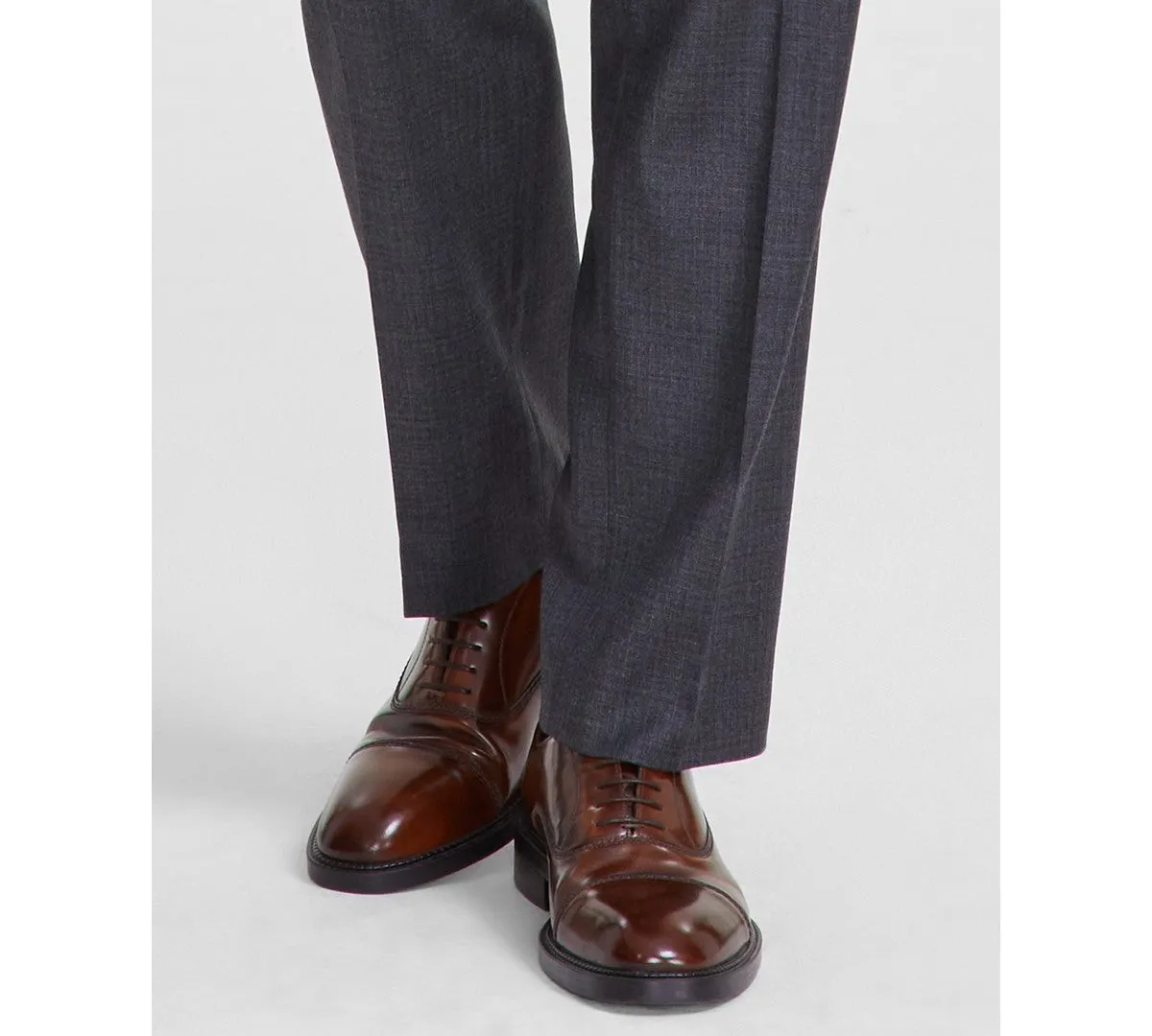 Tallia Mens Classic fit Dress Pants 33 / 32 Grey Solid