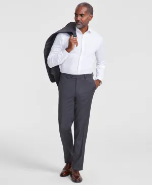 Tallia Mens Classic fit Dress Pants 33 / 32 Grey Solid
