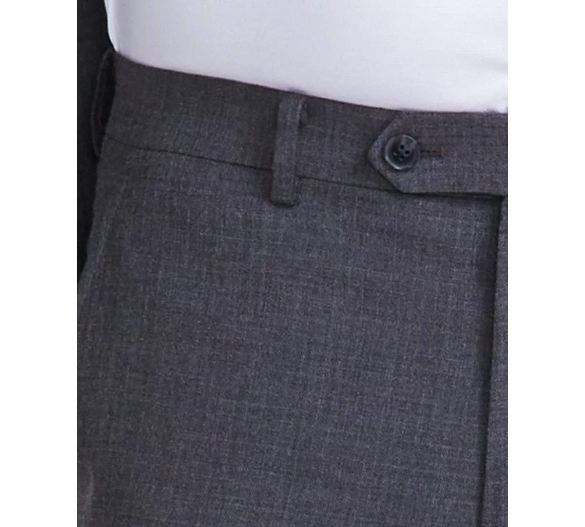 Tallia Mens Classic fit Dress Pants 33 / 32 Grey Solid