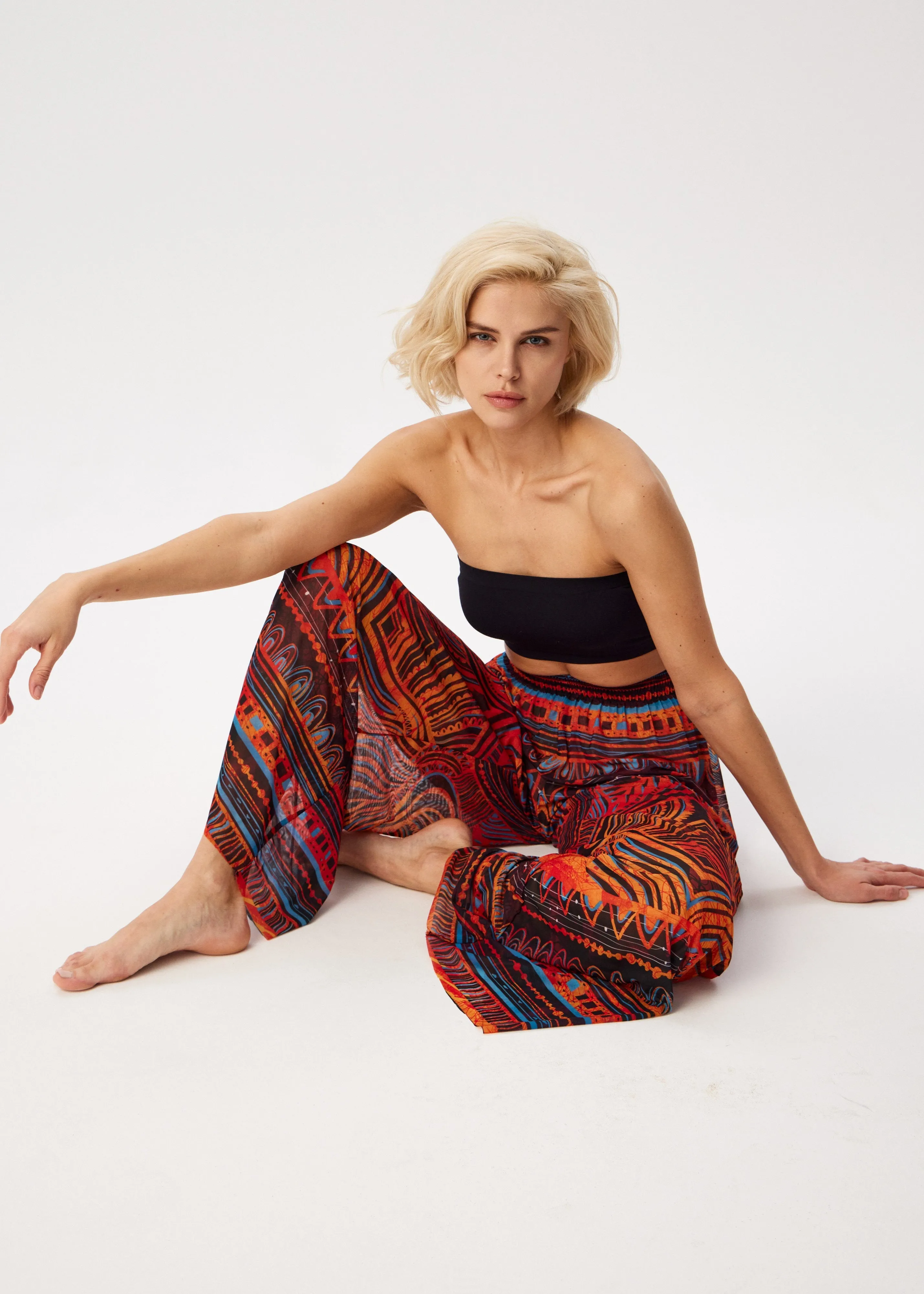 Tribal Africa Tattoo Palazzo Pants  Style, Comfort, and Sun Protection