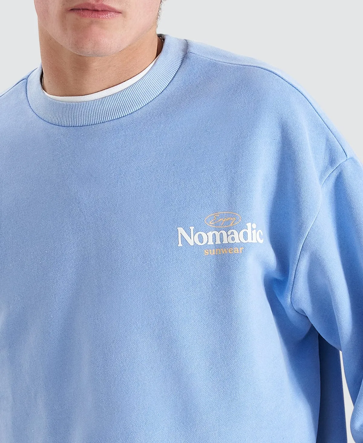 Valley Relaxed Sweater Pigment Vista Blue