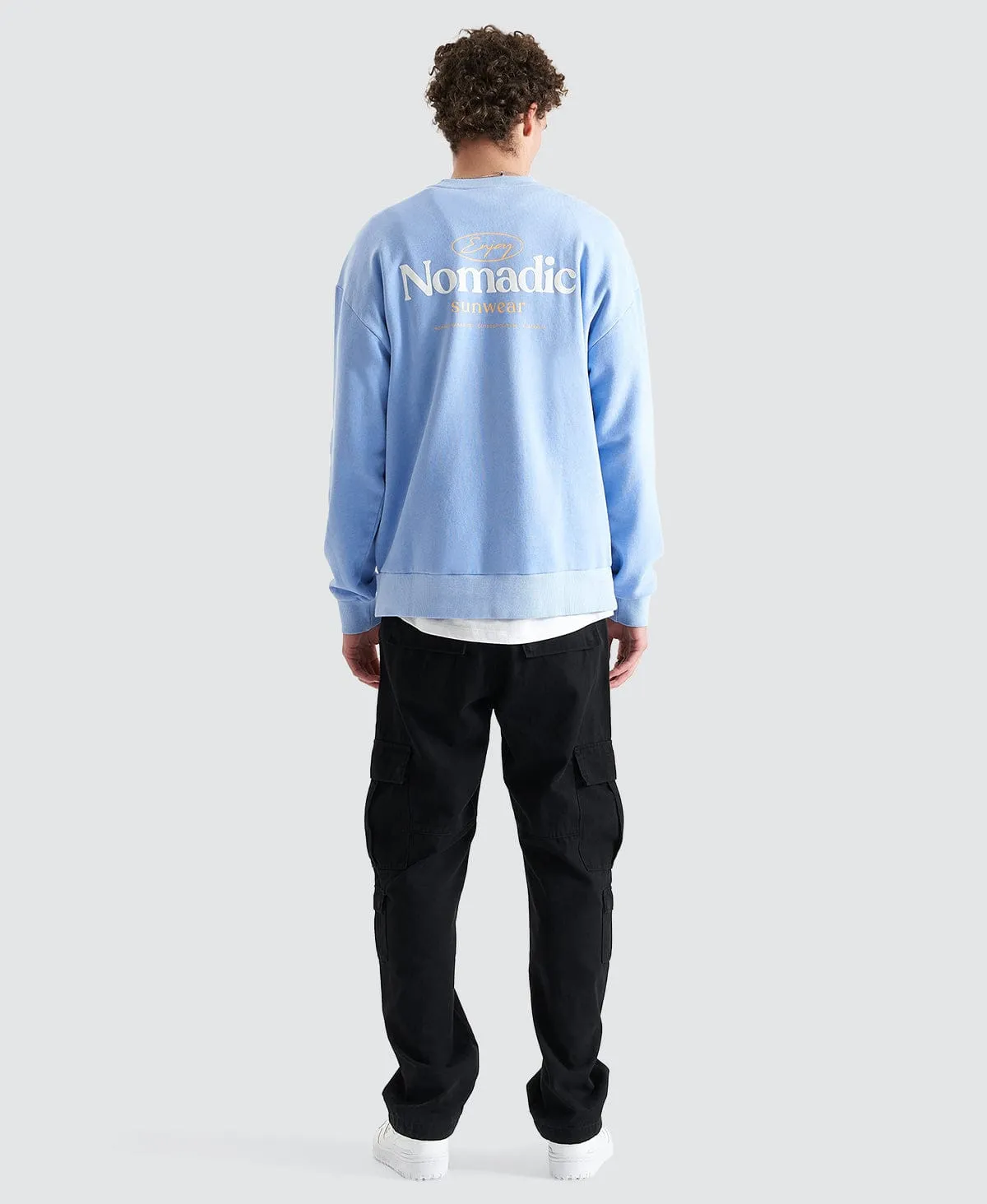 Valley Relaxed Sweater Pigment Vista Blue
