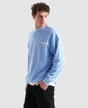 Valley Relaxed Sweater Pigment Vista Blue