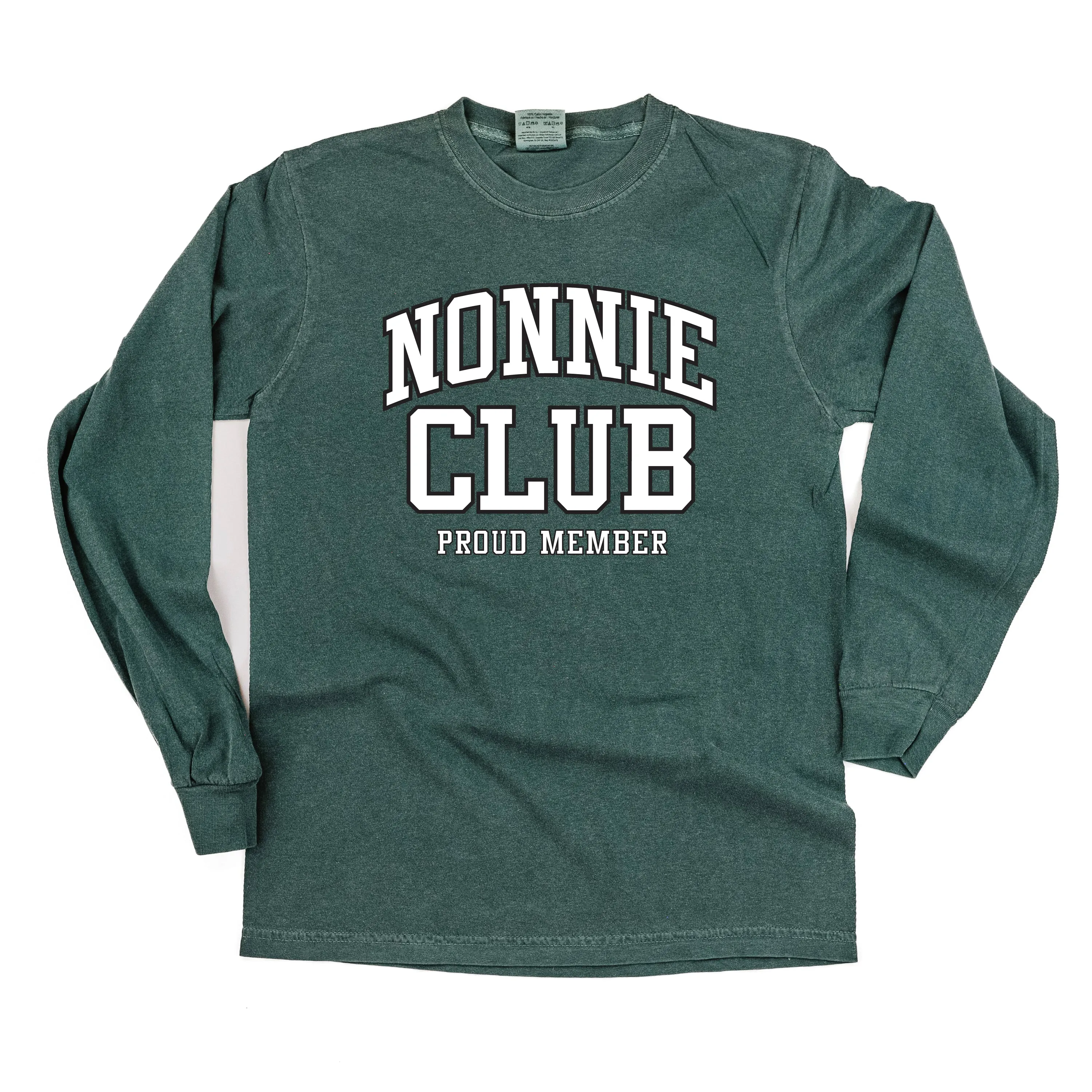 Varsity Style - NONNIE Club - Proud Member - LONG SLEEVE COMFORT COLORS TEE