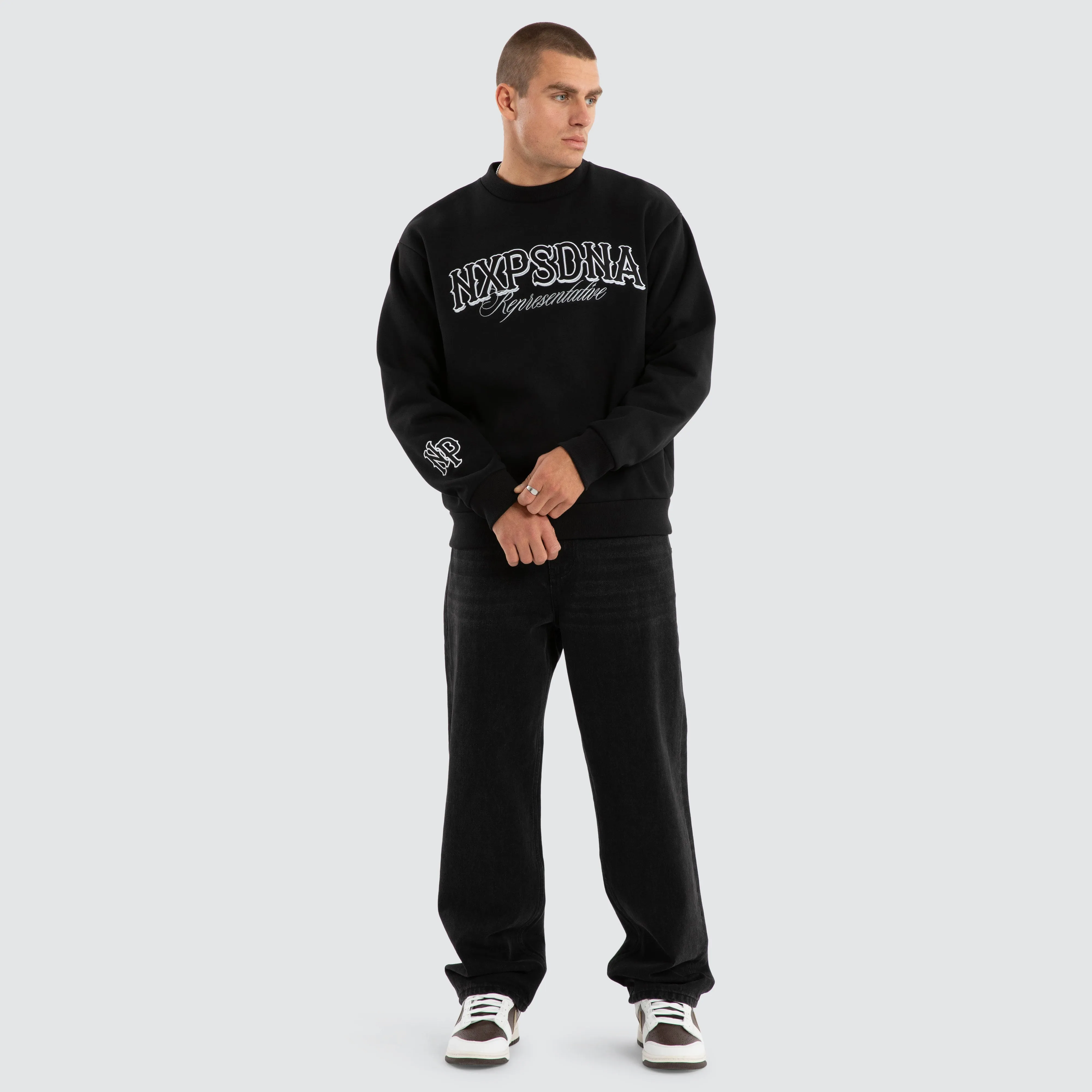 Warrior Relaxed Jumper Jet Black