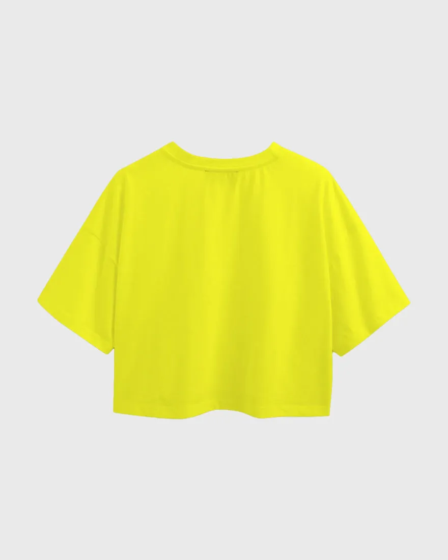 Womens Oversized Cropped TShirt Movies Batman
