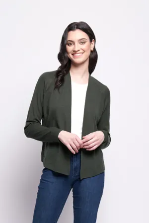 WOOL ALWAYS LOVE EWE CARDIGAN - MOSS